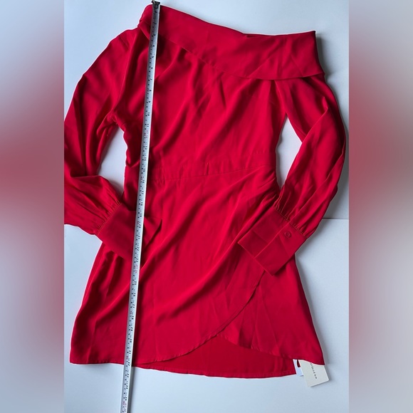 Commense Red One Shoulder Dress - Picture 8 of 9